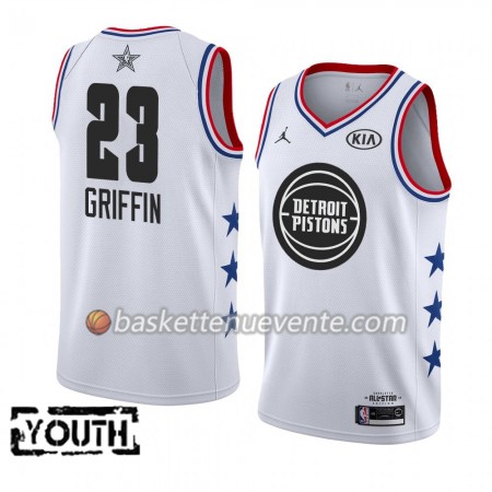 Maillot Basket Detroit Pistons Blake Griffin 23 2019 All-Star Jordan Brand Blanc Swingman - Enfant